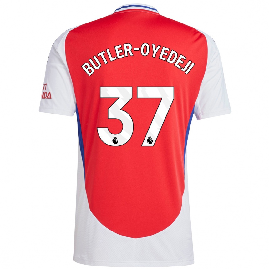 Kids Football Nathan Butler-Oyedeji #37 Red White Home Jersey 2024/25 T-Shirt