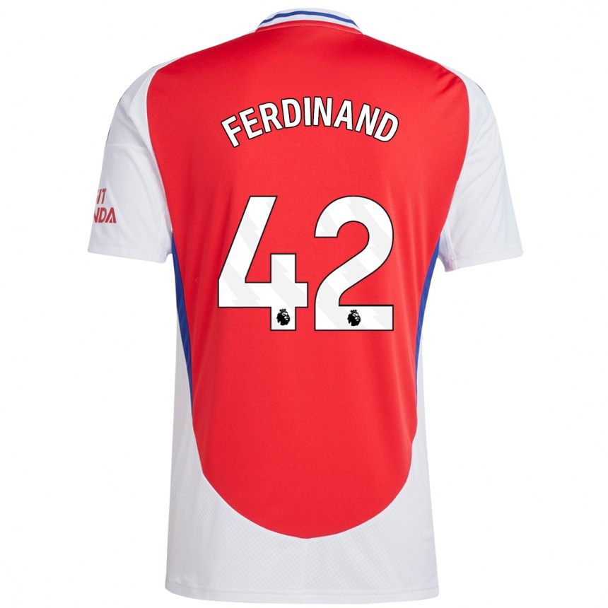 Kids Football Seb Ferdinand #42 Red White Home Jersey 2024/25 T-Shirt