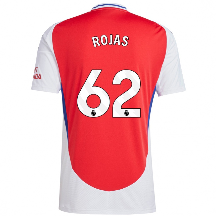 Kids Football Alexei Rojas #62 Red White Home Jersey 2024/25 T-Shirt