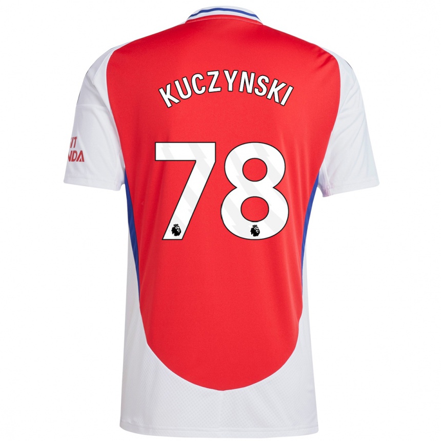 Kids Football Max Kuczynski #78 Red White Home Jersey 2024/25 T-Shirt