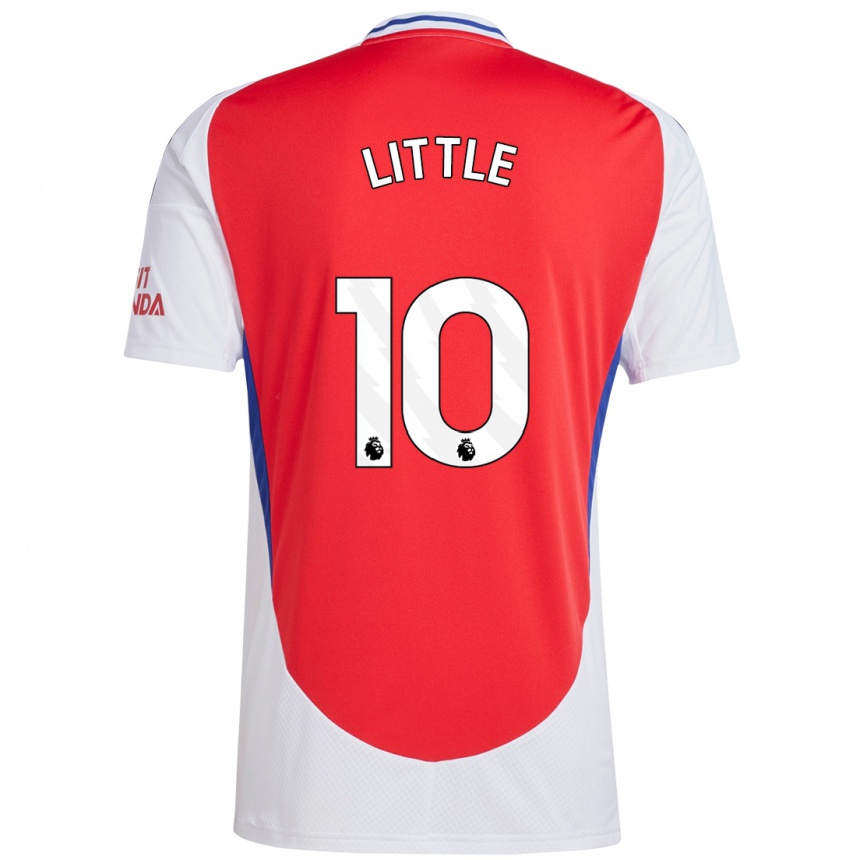 Kids Football Kim Little #10 Red White Home Jersey 2024/25 T-Shirt