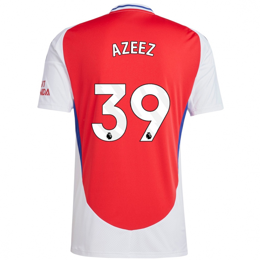 Kids Football Miguel Azeez #39 Red White Home Jersey 2024/25 T-Shirt