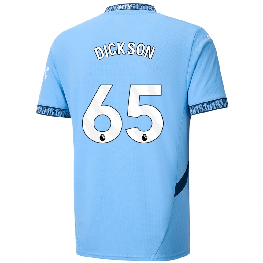 Kids Football Will Dickson #65 Navy Blue Home Jersey 2024/25 T-Shirt