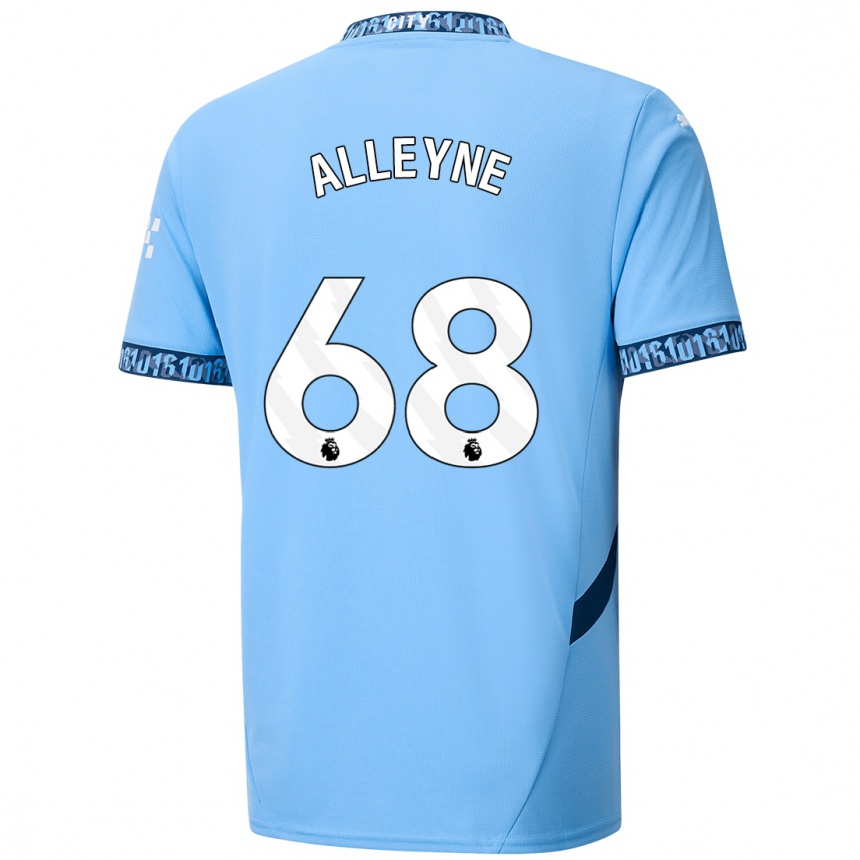 Kids Football Max Alleyne #68 Navy Blue Home Jersey 2024/25 T-Shirt