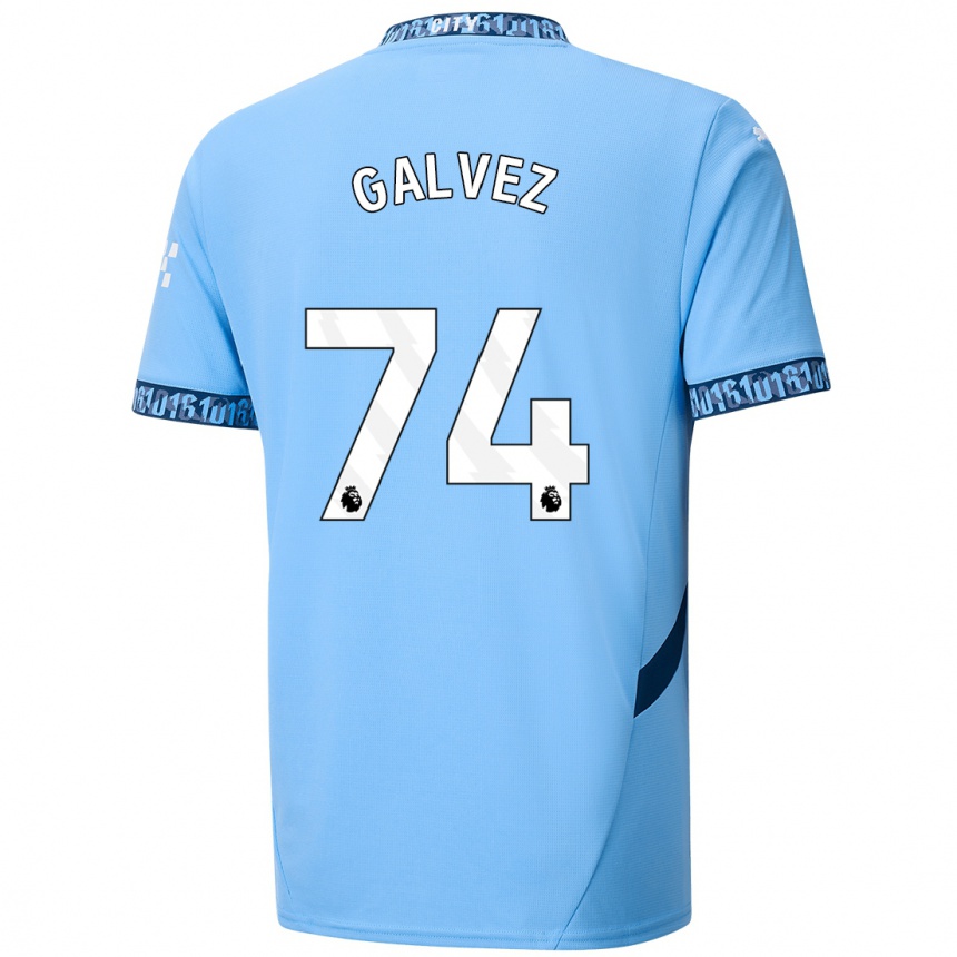 Kids Football Tomas Galvez #74 Navy Blue Home Jersey 2024/25 T-Shirt