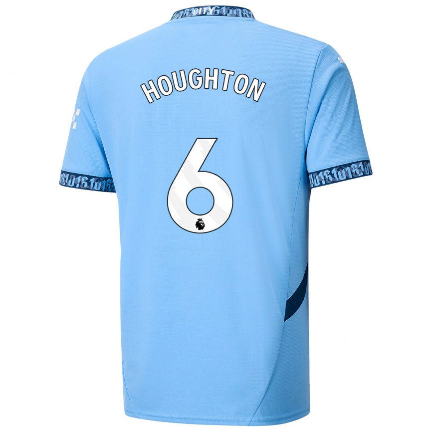 Kids Football Steph Houghton #6 Navy Blue Home Jersey 2024/25 T-Shirt