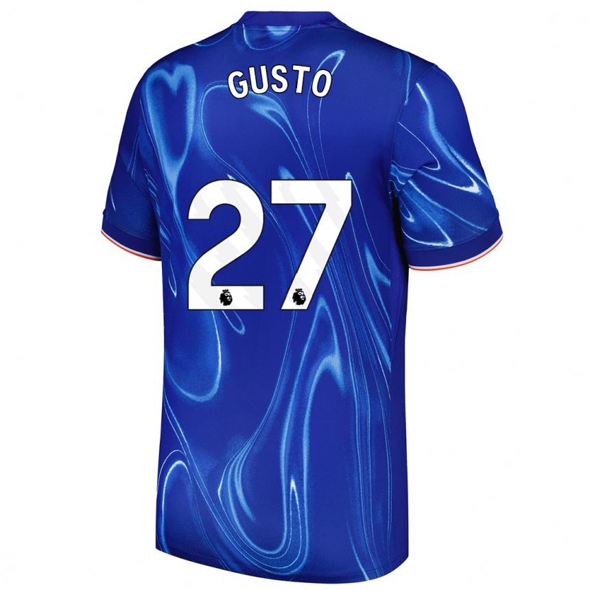 Kids Football Malo Gusto #27 Blue White Home Jersey 2024/25 T-Shirt