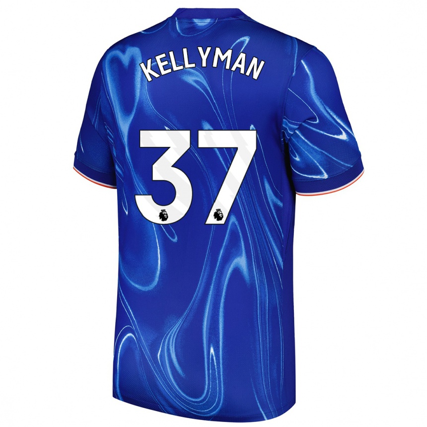 Kids Football Omari Kellyman #37 Blue White Home Jersey 2024/25 T-Shirt