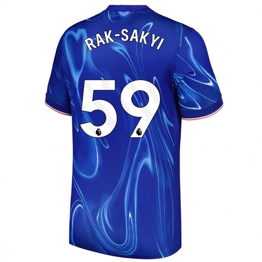 Kids Football Sam Rak-Sakyi #59 Blue White Home Jersey 2024/25 T-Shirt