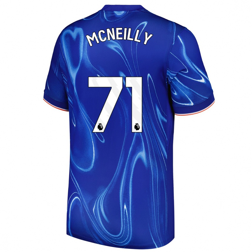 Kids Football Donnell Mcneilly #71 Blue White Home Jersey 2024/25 T-Shirt