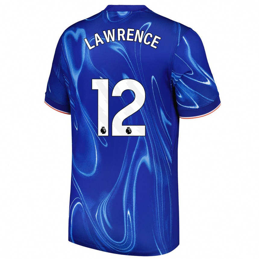 Kids Football Ashley Lawrence #12 Blue White Home Jersey 2024/25 T-Shirt