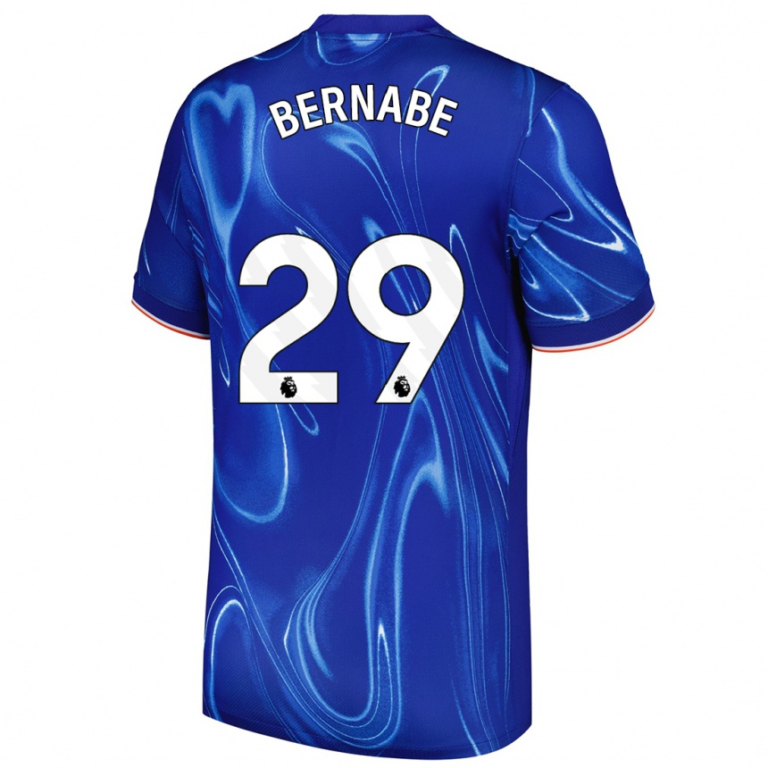 Kids Football Alejandra Bernabé #29 Blue White Home Jersey 2024/25 T-Shirt