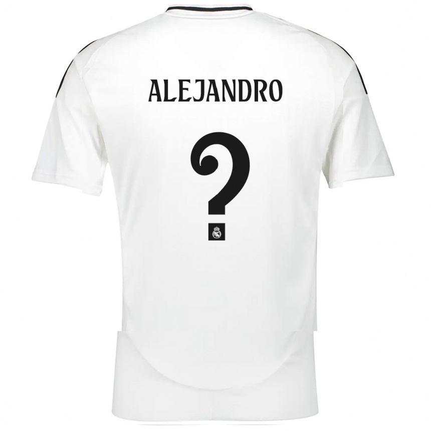 Kids Football Alejandro Hernández #0 White Home Jersey 2024/25 T-Shirt