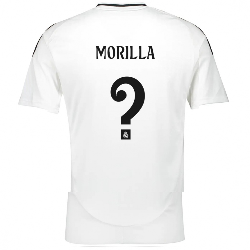 Kids Football Jairo Morilla #0 White Home Jersey 2024/25 T-Shirt