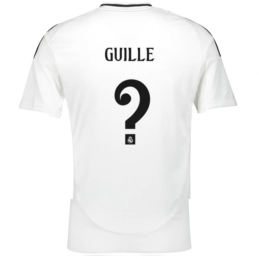 Kids Football Guille López #0 White Home Jersey 2024/25 T-Shirt