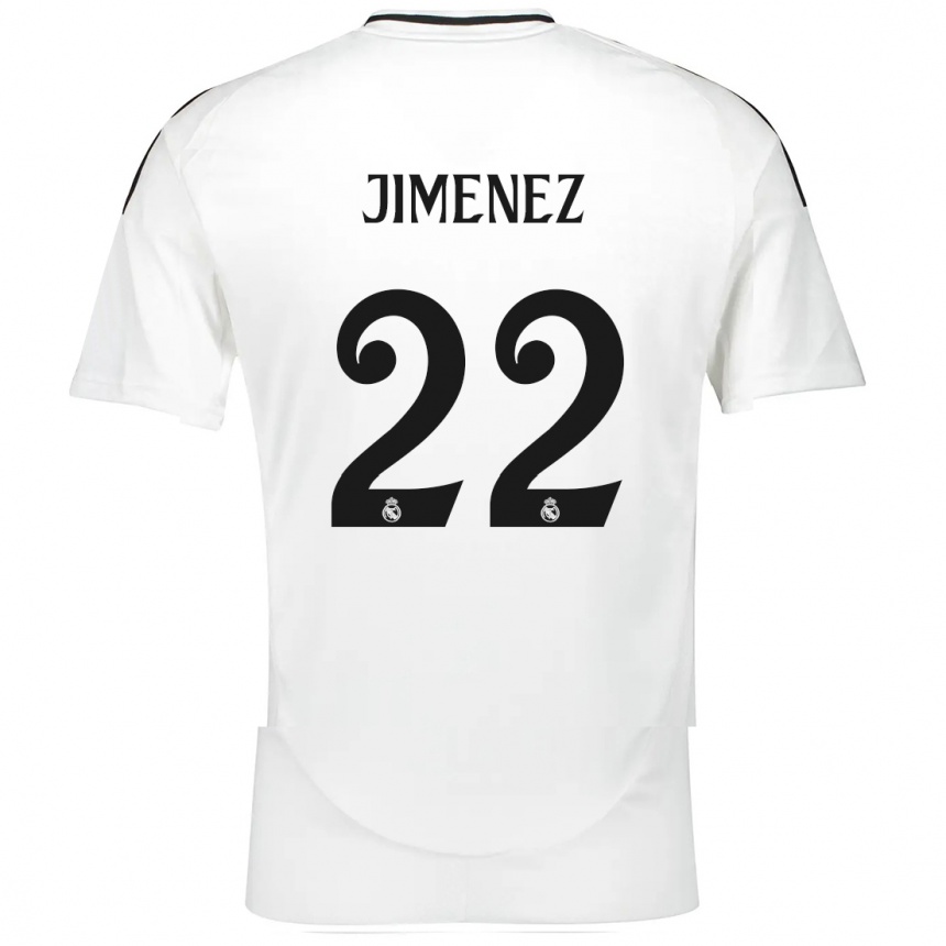 Kids Football David Jimenez #22 White Home Jersey 2024/25 T-Shirt