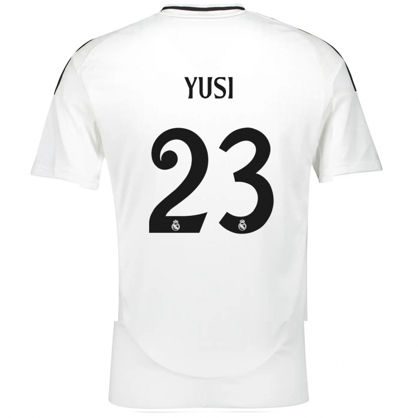 Kids Football Yusi #23 White Home Jersey 2024/25 T-Shirt