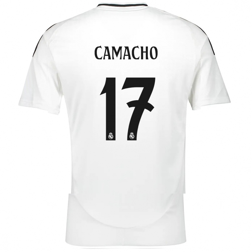 Kids Football Carla Camacho #17 White Home Jersey 2024/25 T-Shirt