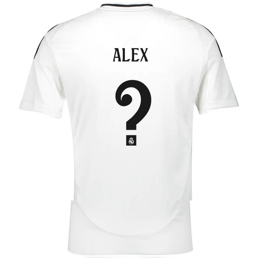 Kids Football Alex Sanchez #0 White Home Jersey 2024/25 T-Shirt