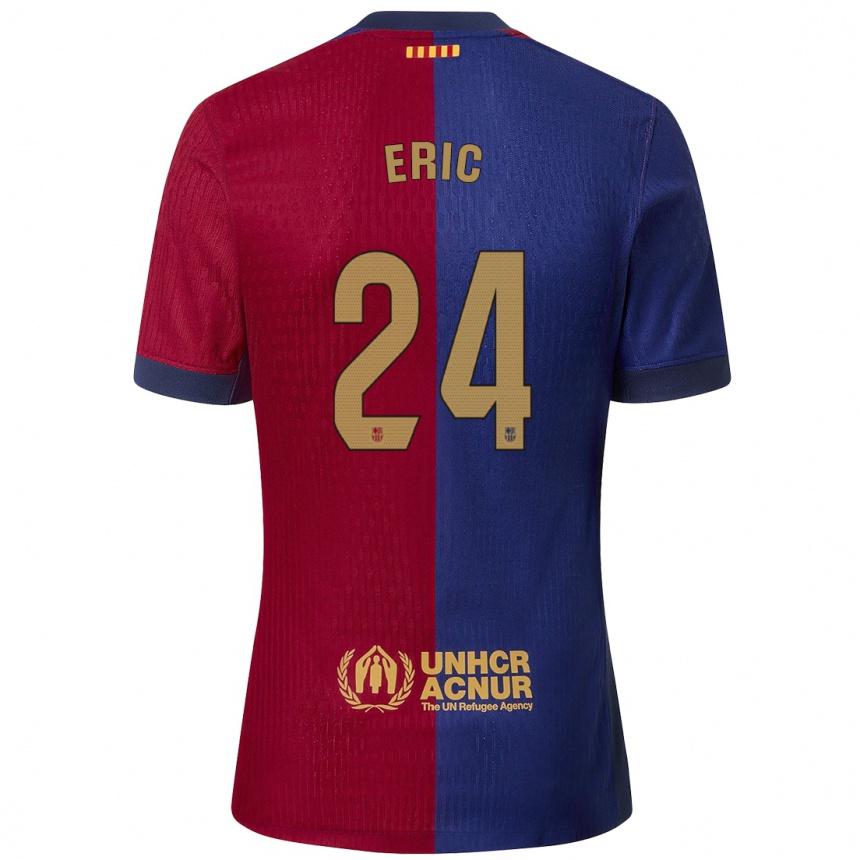 Kids Football Eric Garcia #24 Blue Red Home Jersey 2024/25 T-Shirt