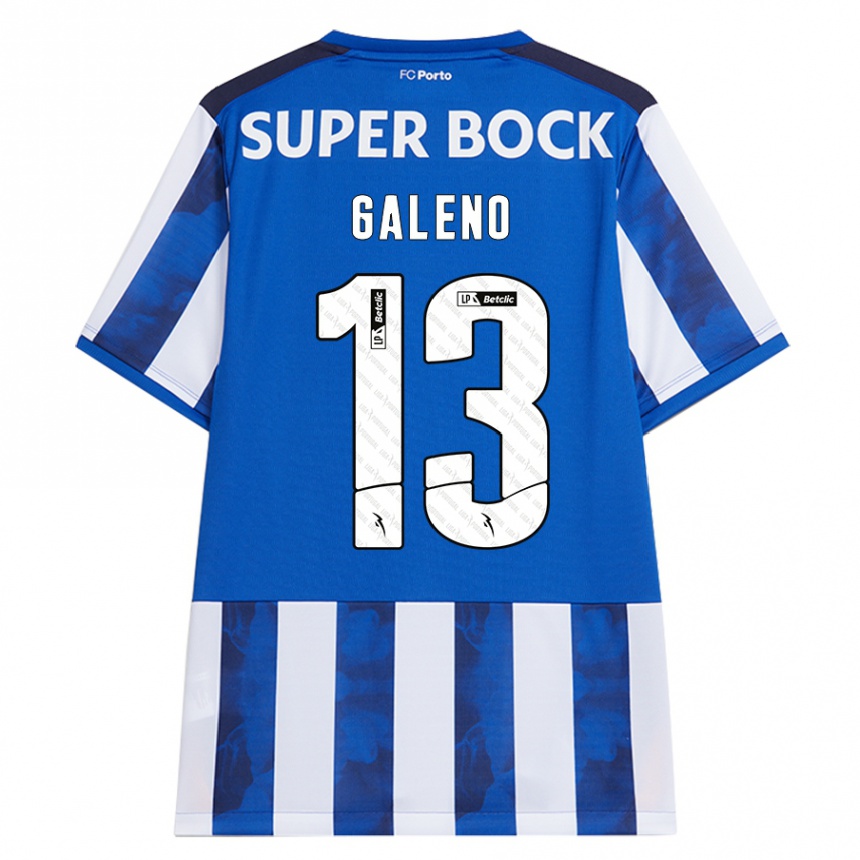 Kids Football Galeno #13 Blue White Home Jersey 2024/25 T-Shirt