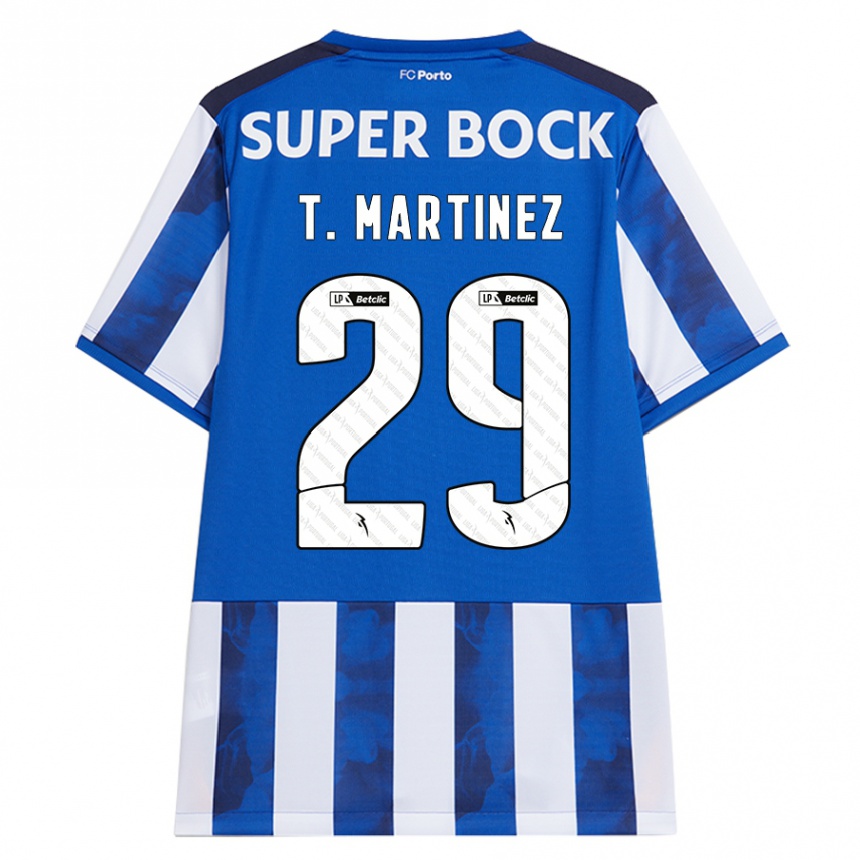 Kids Football Toni Martinez #29 Blue White Home Jersey 2024/25 T-Shirt