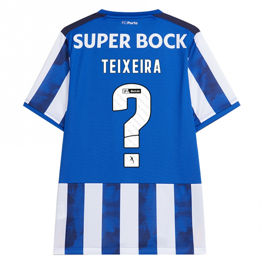 Kids Football Gonçalo Teixeira #0 Blue White Home Jersey 2024/25 T-Shirt