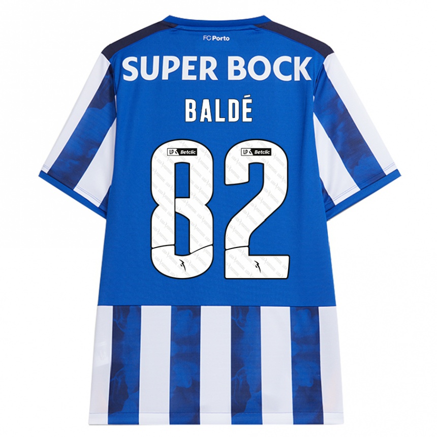 Kids Football Alfa Baldé #82 Blue White Home Jersey 2024/25 T-Shirt