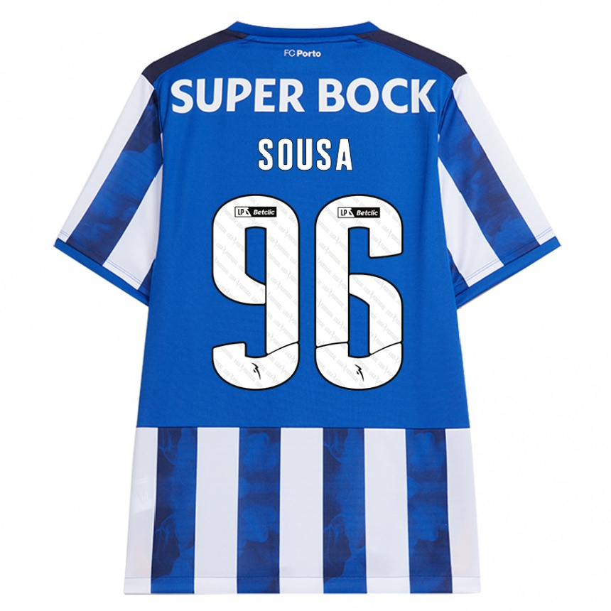 Kids Football Filipe Sousa #96 Blue White Home Jersey 2024/25 T-Shirt