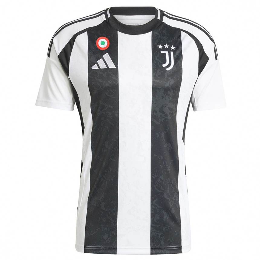 Kids Football Andrea Bonetti #10 White Black Home Jersey 2024/25 T-Shirt