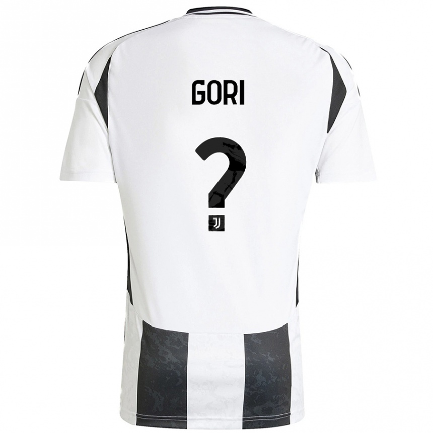 Kids Football Stefano Gori #0 White Black Home Jersey 2024/25 T-Shirt