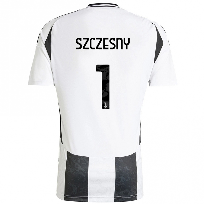 Kids Football Wojciech Szczesny #1 White Black Home Jersey 2024/25 T-Shirt