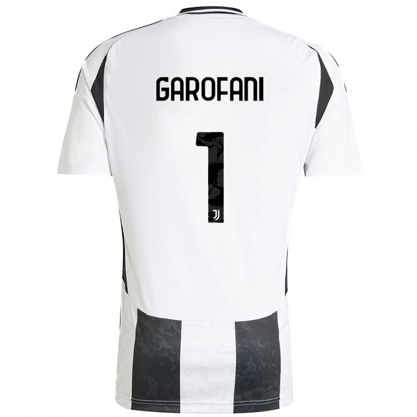 Kids Football Giovanni Garofani #1 White Black Home Jersey 2024/25 T-Shirt