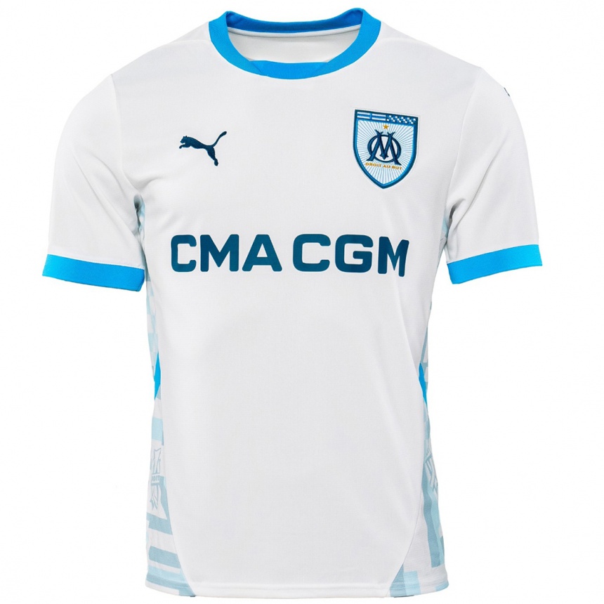 Kids Football Fabio Vanni #0 White Sky Blue Home Jersey 2024/25 T-Shirt