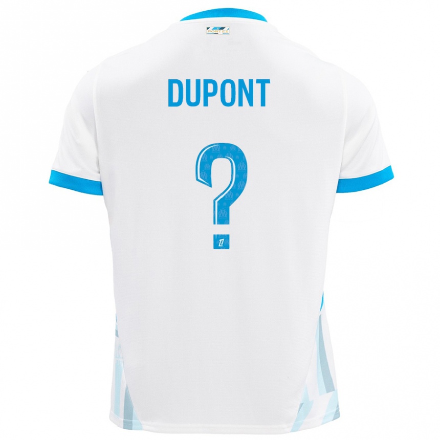 Kids Football Hugo Dupont #0 White Sky Blue Home Jersey 2024/25 T-Shirt