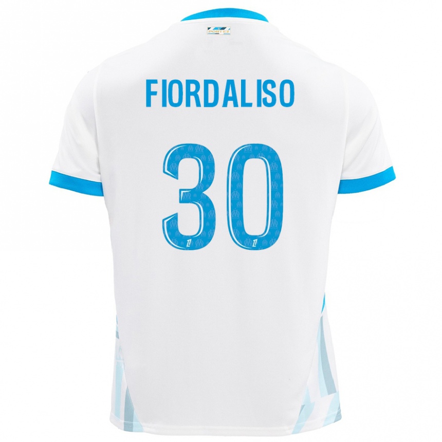 Kids Football Thelma Fiordaliso #30 White Sky Blue Home Jersey 2024/25 T-Shirt