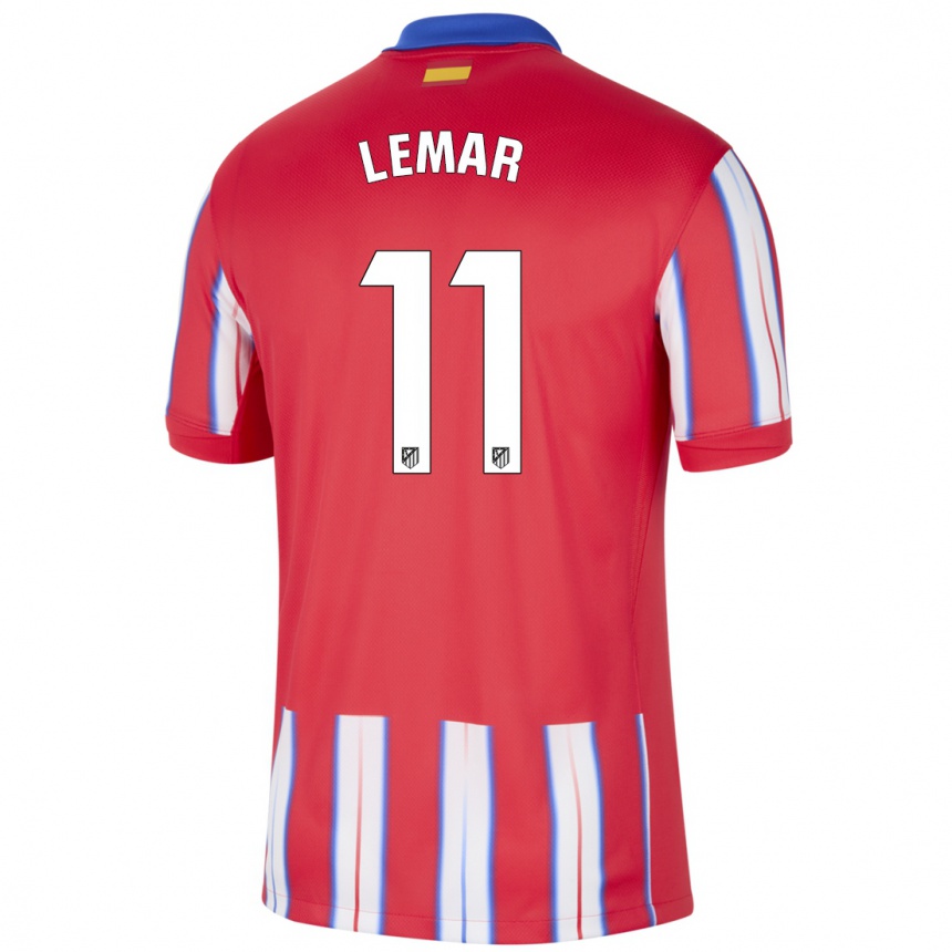 Kids Football Thomas Lemar #11 Red White Blue Home Jersey 2024/25 T-Shirt