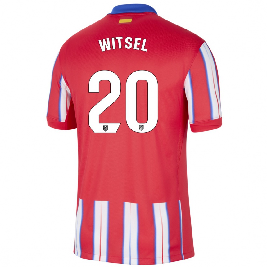 Kids Football Axel Witsel #20 Red White Blue Home Jersey 2024/25 T-Shirt