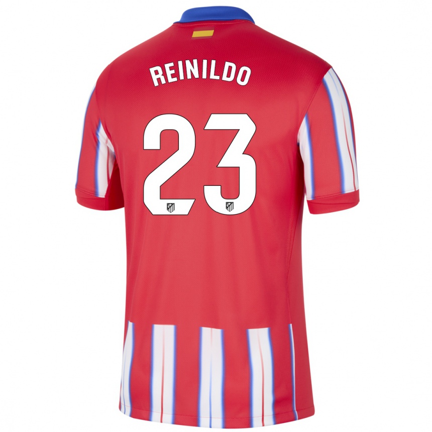 Kids Football Reinildo Mandava #23 Red White Blue Home Jersey 2024/25 T-Shirt