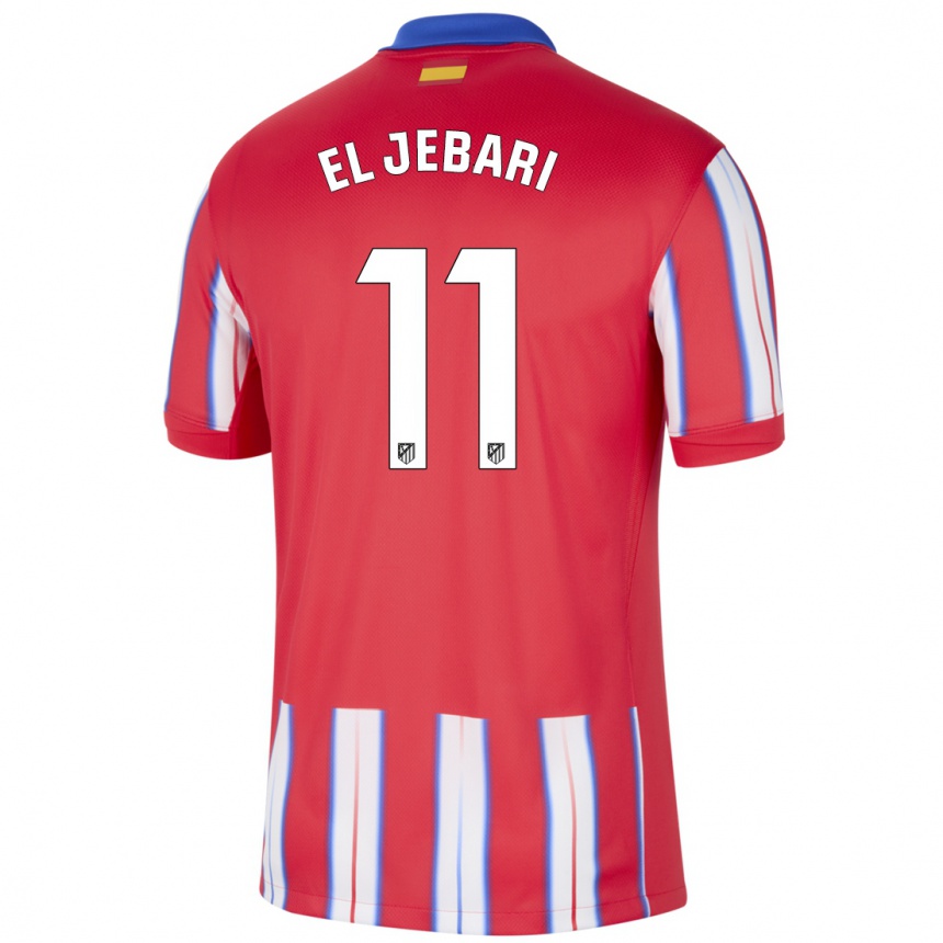 Kids Football Salim El Jebari #11 Red White Blue Home Jersey 2024/25 T-Shirt