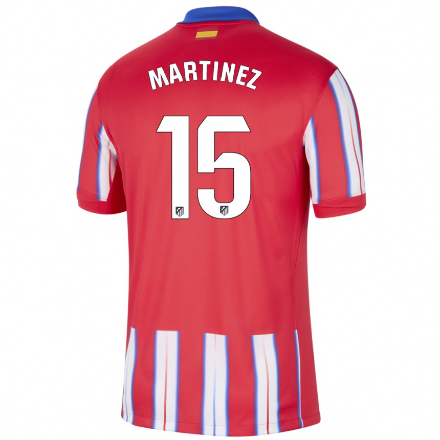 Kids Football Daniel Martinez #15 Red White Blue Home Jersey 2024/25 T-Shirt