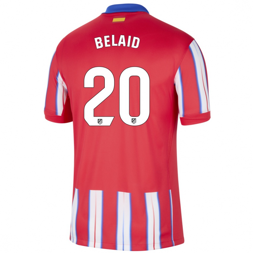 Kids Football Rayane Belaid #20 Red White Blue Home Jersey 2024/25 T-Shirt