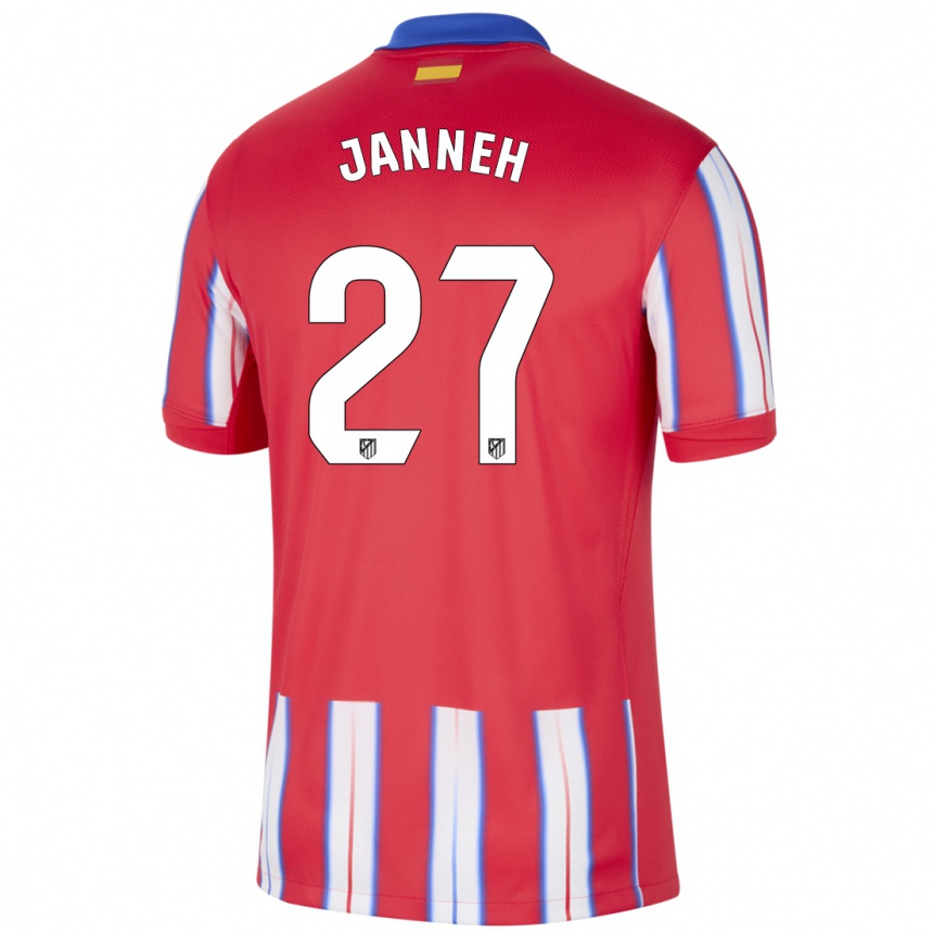 Kids Football Omar Janneh #27 Red White Blue Home Jersey 2024/25 T-Shirt