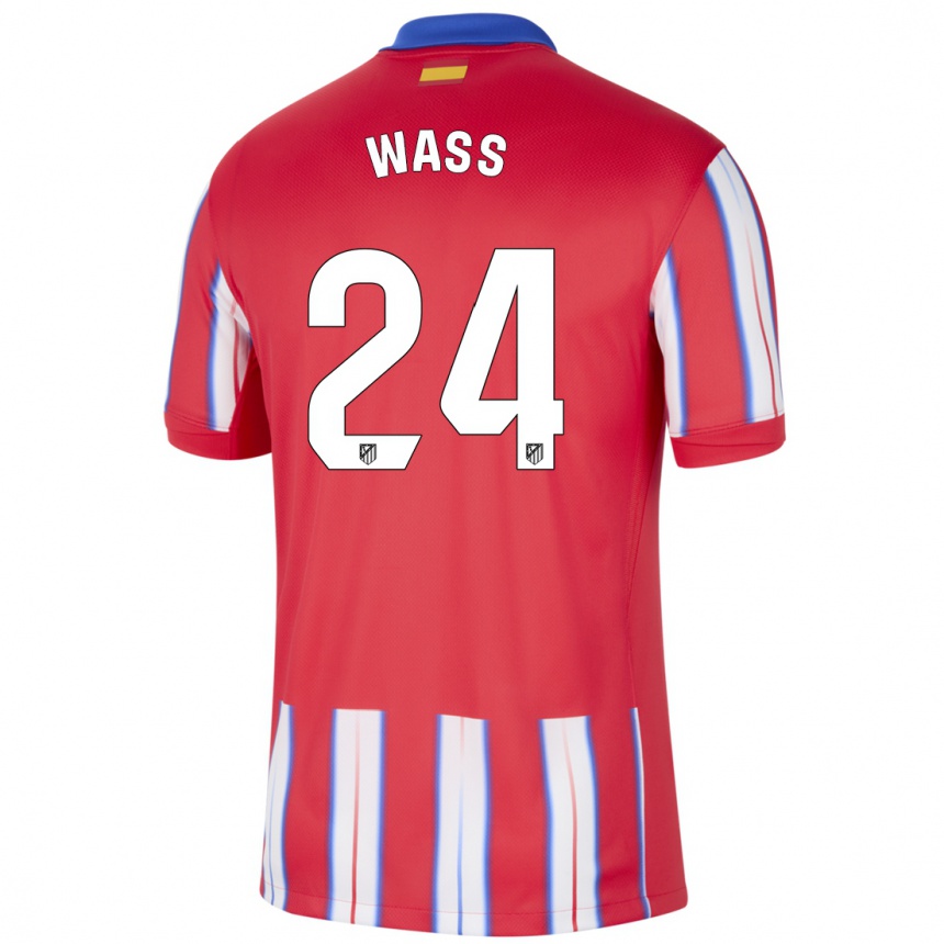 Kids Football Daniel Wass #24 Red White Blue Home Jersey 2024/25 T-Shirt