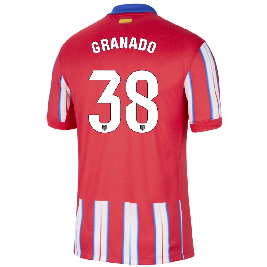 Kids Football Adrian Granado #38 Red White Blue Home Jersey 2024/25 T-Shirt