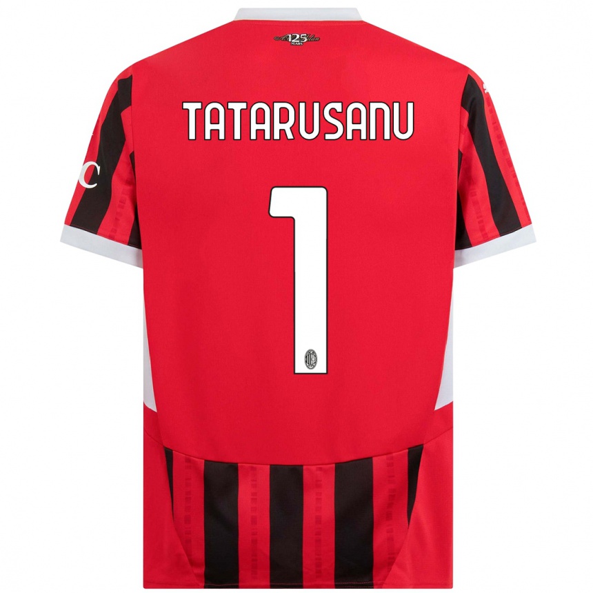 Kids Football Ciprian Tatarusanu #1 Red Black Home Jersey 2024/25 T-Shirt