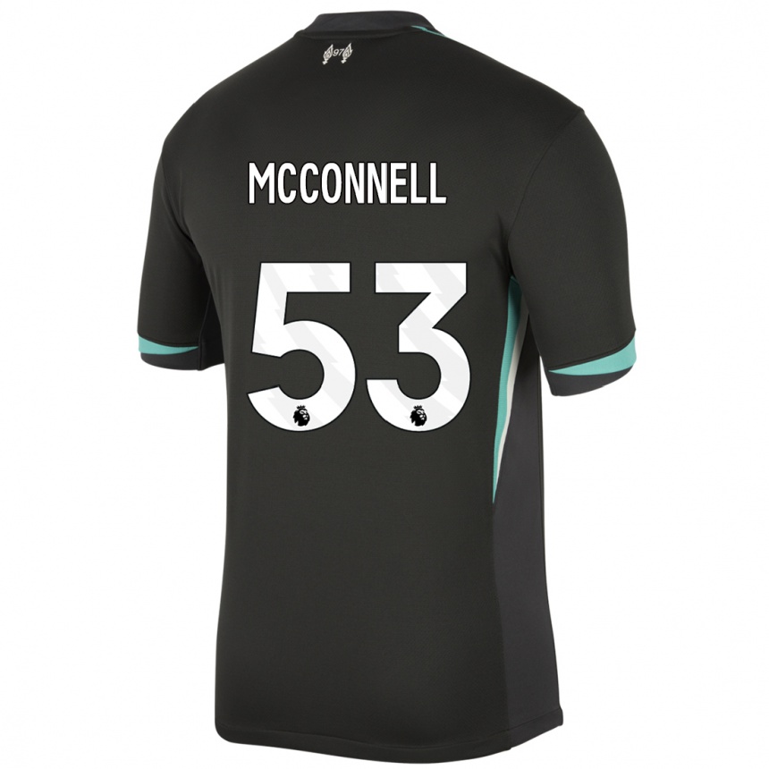 Kids Football James Mcconnell #53 Black Anthracite White Away Jersey 2024/25 T-Shirt