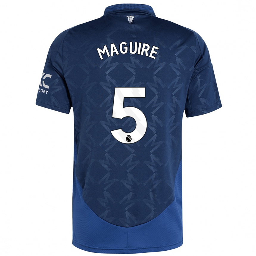 Kids Football Harry Maguire #5 Indigo Away Jersey 2024/25 T-Shirt