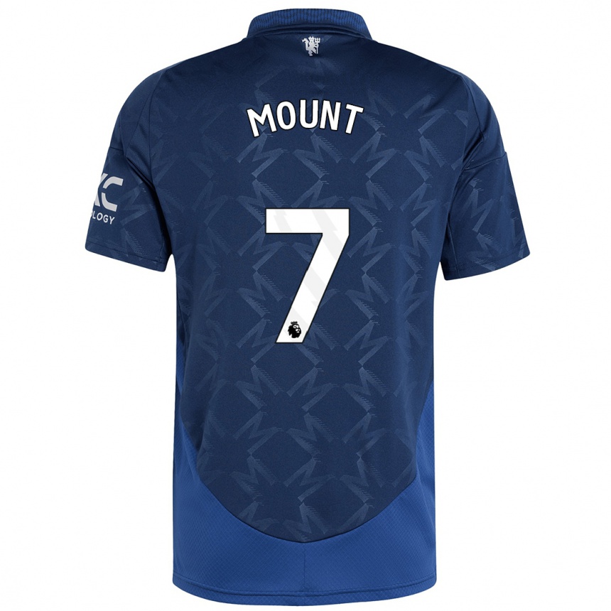 Kids Football Mason Mount #7 Indigo Away Jersey 2024/25 T-Shirt