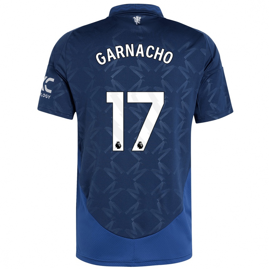 Kids Football Alejandro Garnacho #17 Indigo Away Jersey 2024/25 T-Shirt